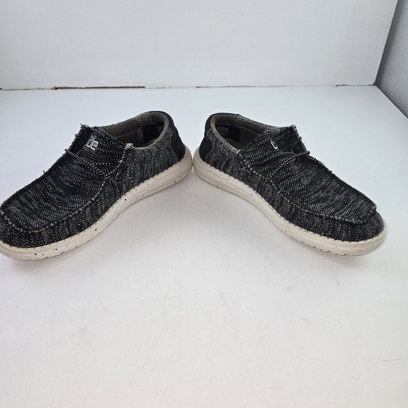 Hey Dude Kids Black and White Sneakers - Picture 2 of 5